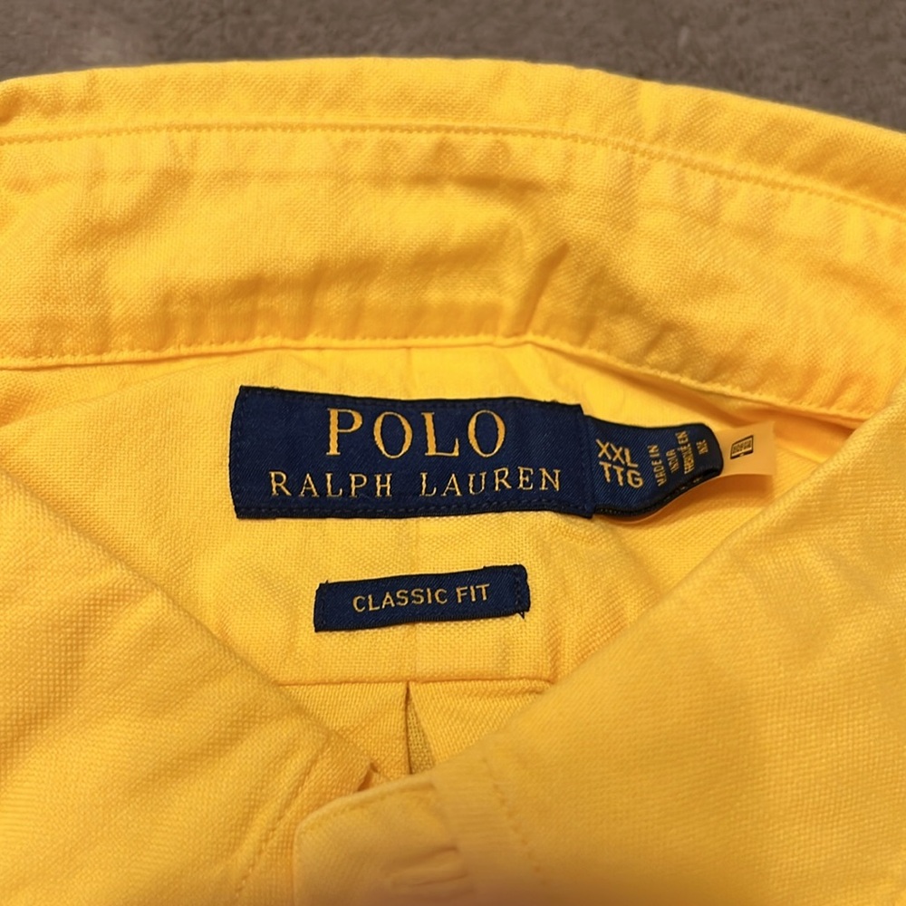 New mens XXL POLO RALPH LAUREN classic fit button down. - Picture 2 of 3
